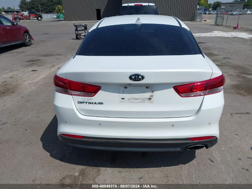 2018 Kia Optima Lx VIN: KNAGT4L37J5216335 Lot: 40049374