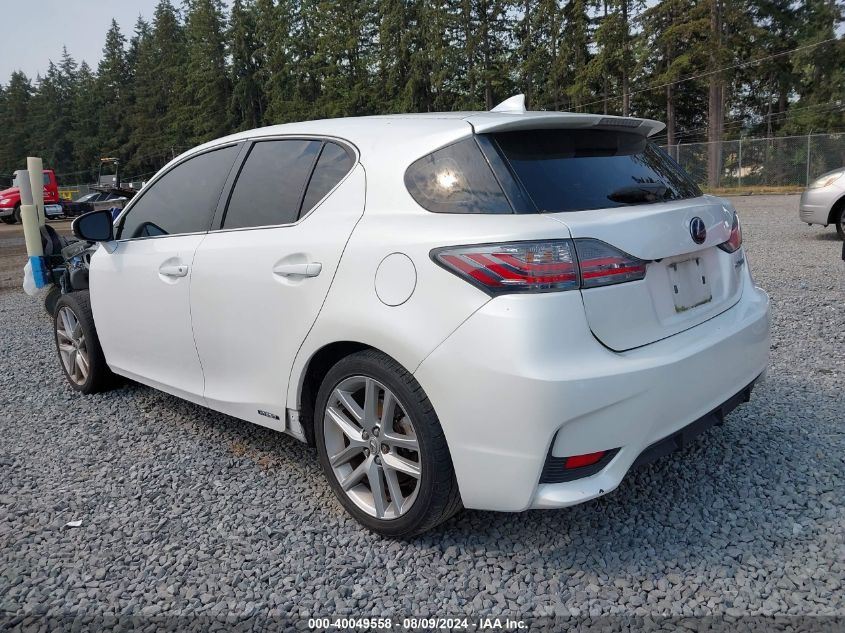 2016 Lexus Ct 200H VIN: JTHKD5BH0G2256553 Lot: 40049558