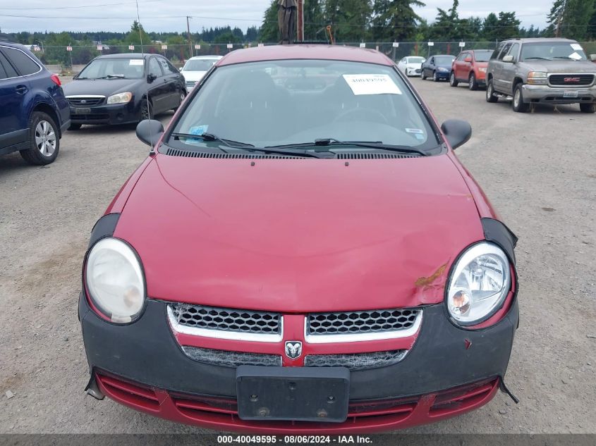 2005 Dodge Neon Sxt VIN: 1B3ES56CX5D265525 Lot: 40049595