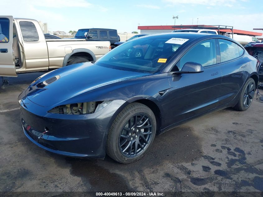 VIN 5YJ3E1EA1RF765187 2024 Tesla Model 3, Rear-Whee... no.2