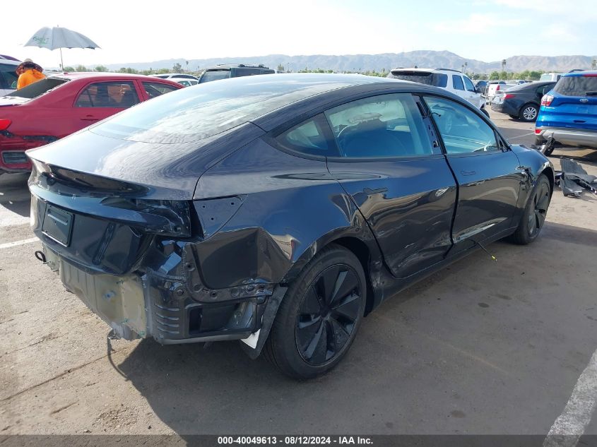 VIN 5YJ3E1EA1RF765187 2024 Tesla Model 3, Rear-Whee... no.4