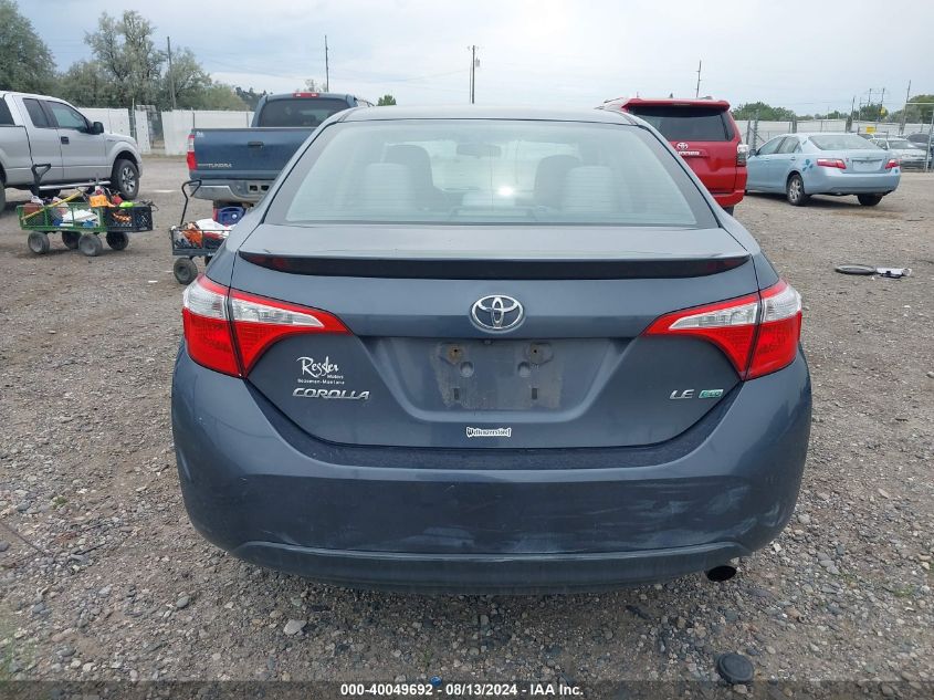 2014 Toyota Corolla Le Eco Plus VIN: 5YFBPRHE7EP042672 Lot: 40049692