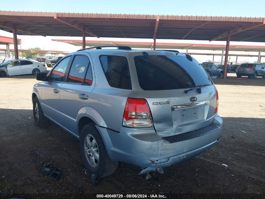 2008 Kia Sorento Lx VIN: KNDJC735X85765467 Lot: 40049729