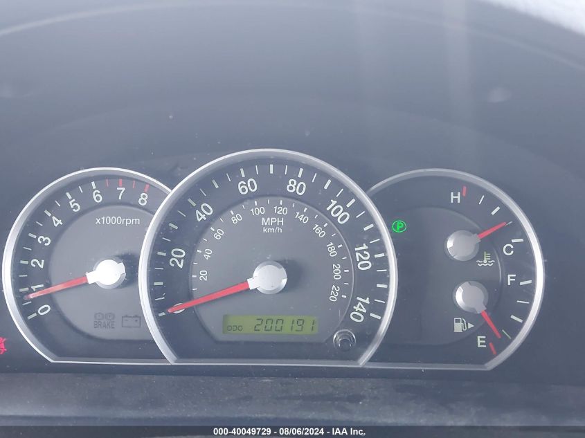 2008 Kia Sorento Lx VIN: KNDJC735X85765467 Lot: 40049729