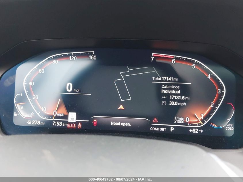 2022 BMW 330I VIN: 3MW5R7J08N8C55962 Lot: 40049782