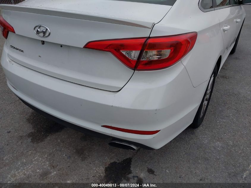 2016 Hyundai Sonata Se VIN: 5NPE24AFXGH368533 Lot: 40049813