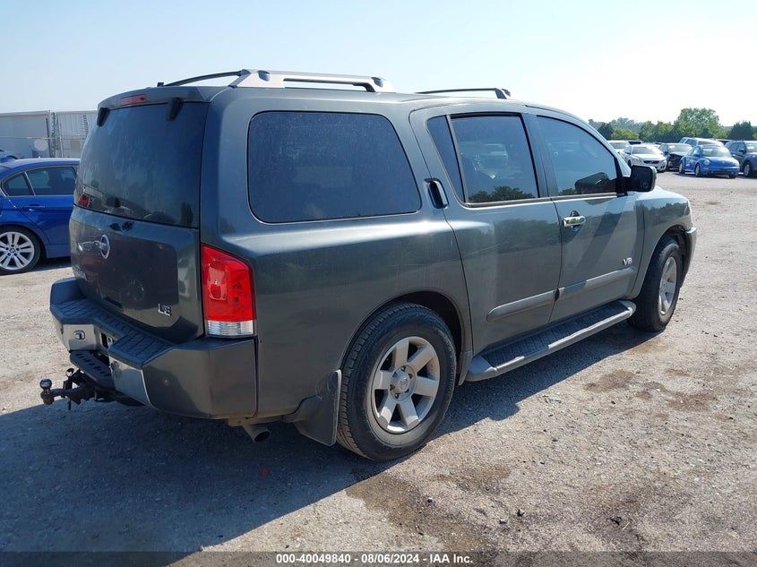 2006 Nissan Armada Le VIN: 5N1AA08AX6N709962 Lot: 40049840