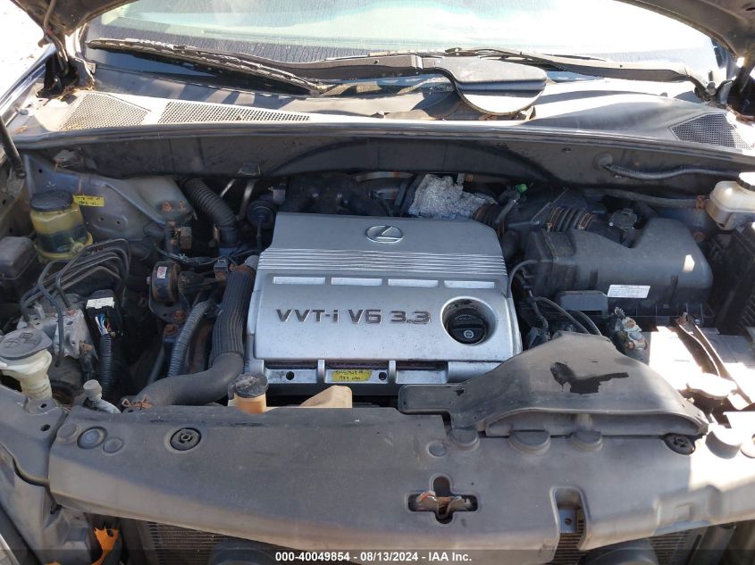 2006 Lexus Rx 330 330 VIN: JTJHA31U260100271 Lot: 40049854