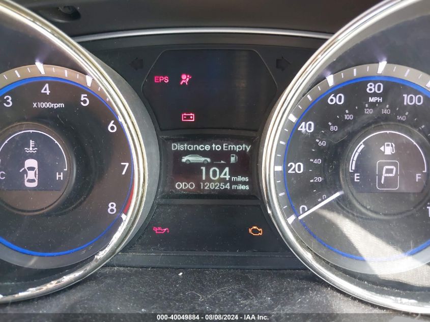 2013 Hyundai Sonata Gls VIN: 5NPEB4AC1DH699910 Lot: 40049884