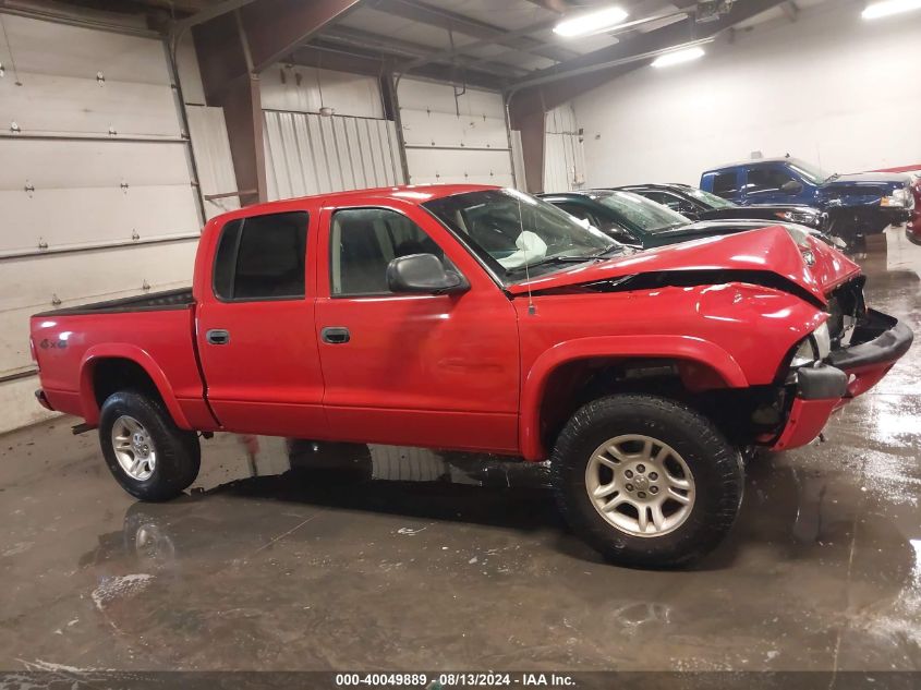 2004 Dodge Dakota Sport/Sxt VIN: 1D7HG38N24S565799 Lot: 40049889