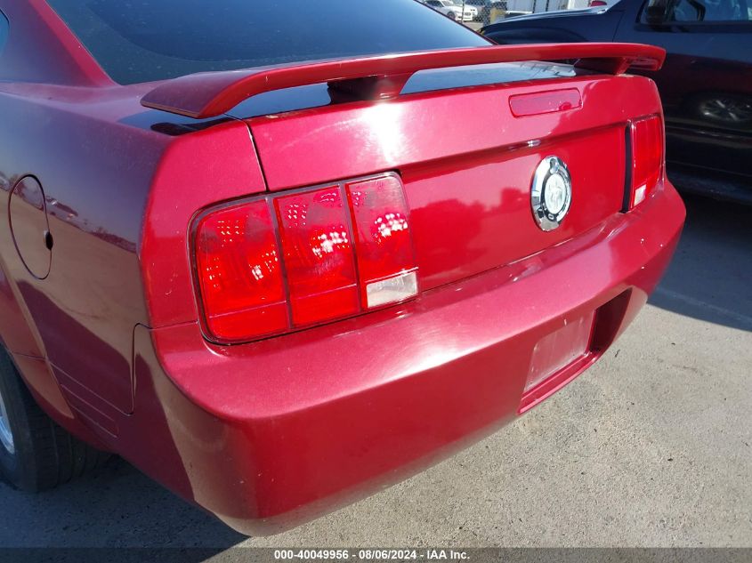 2006 Ford Mustang V6 VIN: 1ZVFT80N965250180 Lot: 40049956