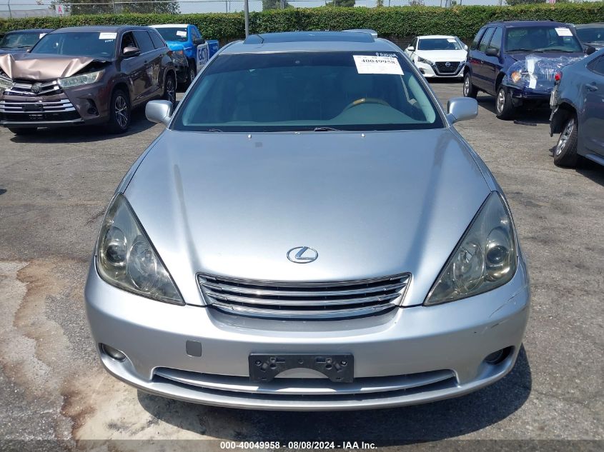2006 Lexus Es 330 VIN: JTHBA30G665156994 Lot: 40049958