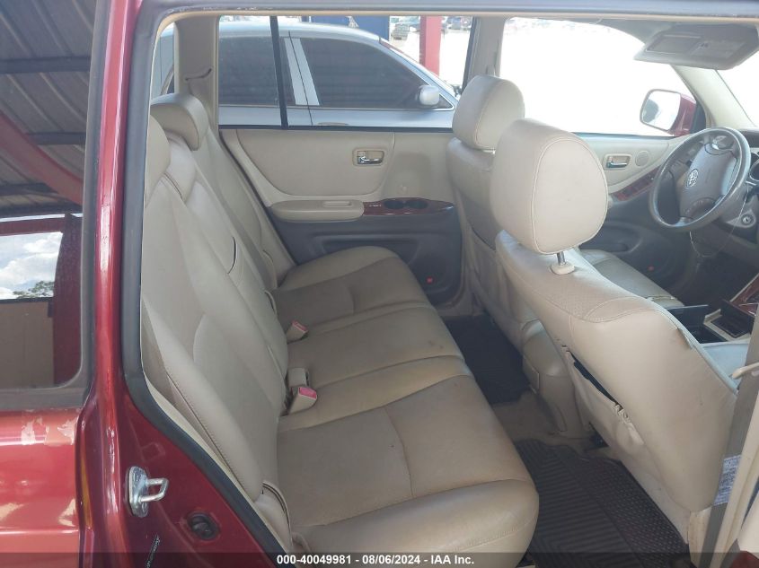 2005 Toyota Highlander Limited V6 VIN: JTEEP21A850094362 Lot: 40049981