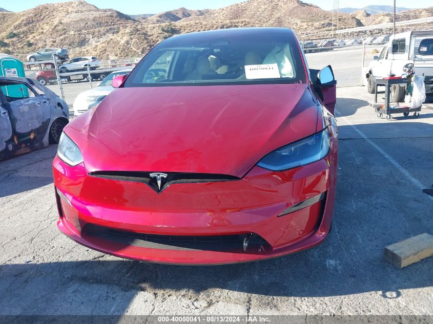 2023 Tesla Model X Dual Motor All-Wheel Drive/Standard Range VIN: 7SAXCDE51PF411701 Lot: 40050041