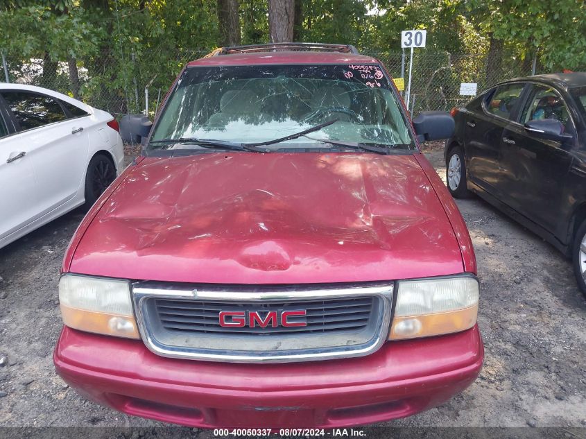 2000 GMC Jimmy Sle VIN: 1GKCS13W0Y2200846 Lot: 40050337