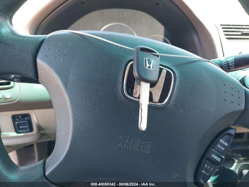 2003 Honda Civic Lx VIN: 2HGES16553H566620 Lot: 40050342