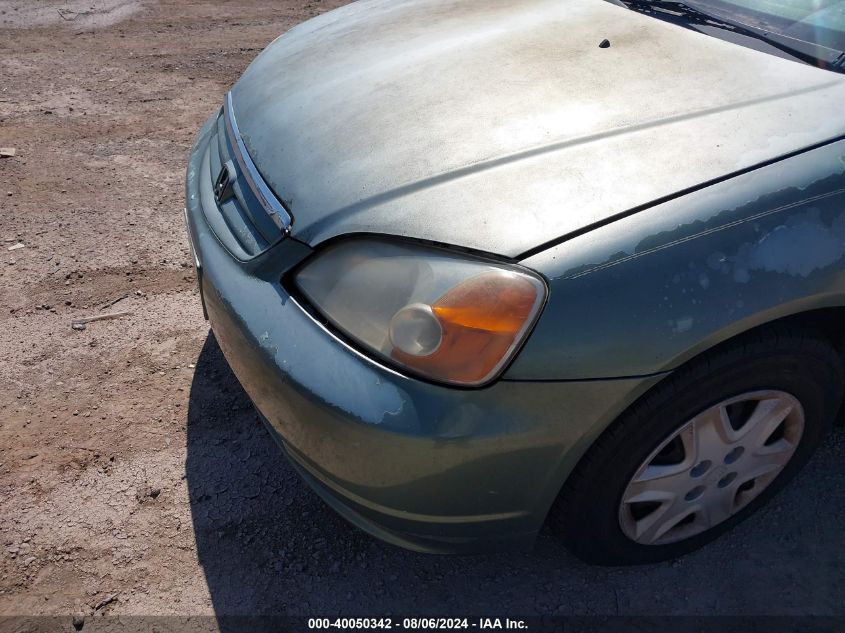 2003 Honda Civic Lx VIN: 2HGES16553H566620 Lot: 40050342