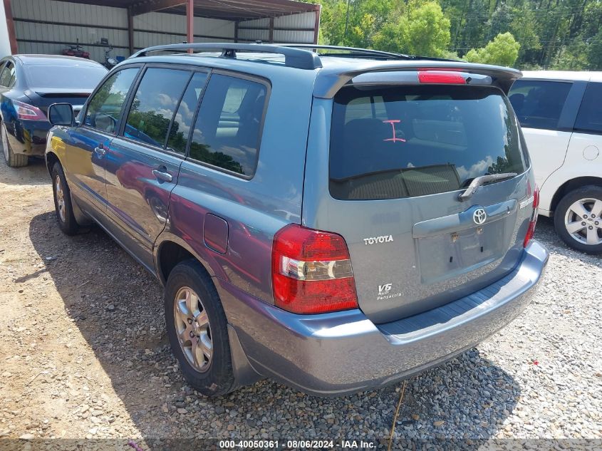 2004 Toyota Highlander V6 VIN: JTEGP21A540032862 Lot: 40050361