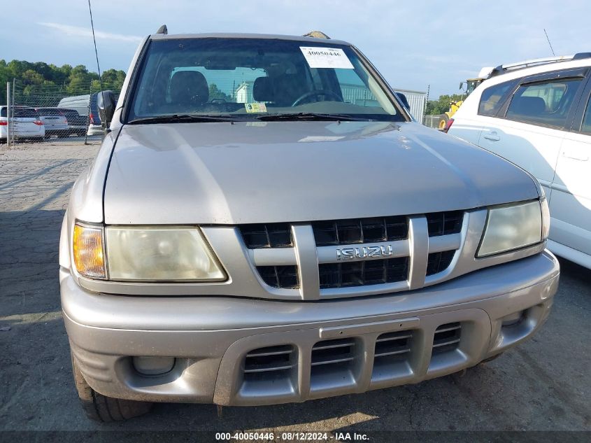 2004 Isuzu Rodeo S 3.2L V6 VIN: 4S2CK58W344317254 Lot: 40050446