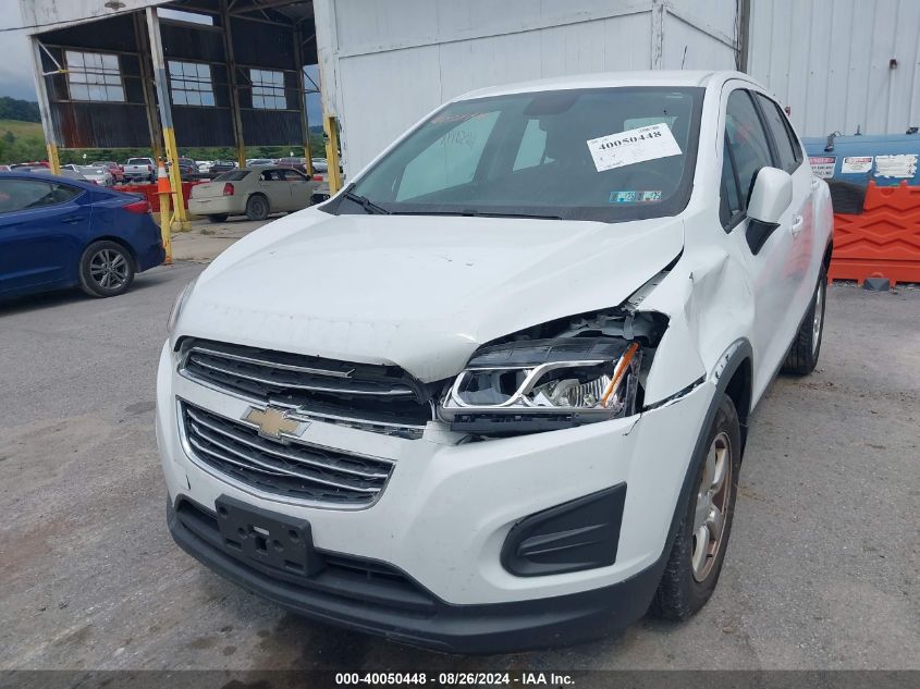 2016 Chevrolet Trax 1Ls VIN: 3GNCJNSB2GL253797 Lot: 40050448