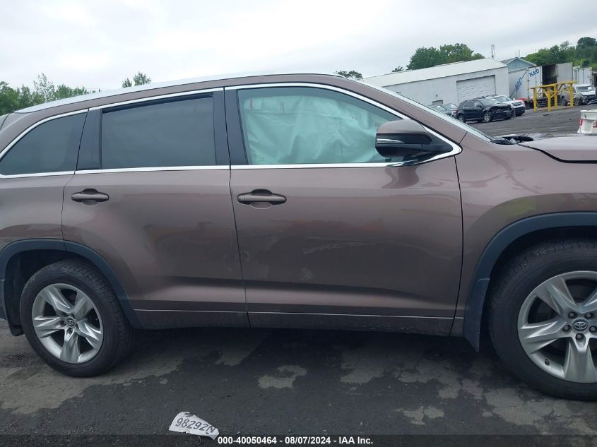 2017 Toyota Highlander Limited VIN: 5TDDZRFH9HS432765 Lot: 40050464