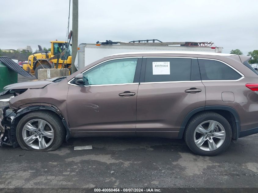 2017 Toyota Highlander Limited VIN: 5TDDZRFH9HS432765 Lot: 40050464