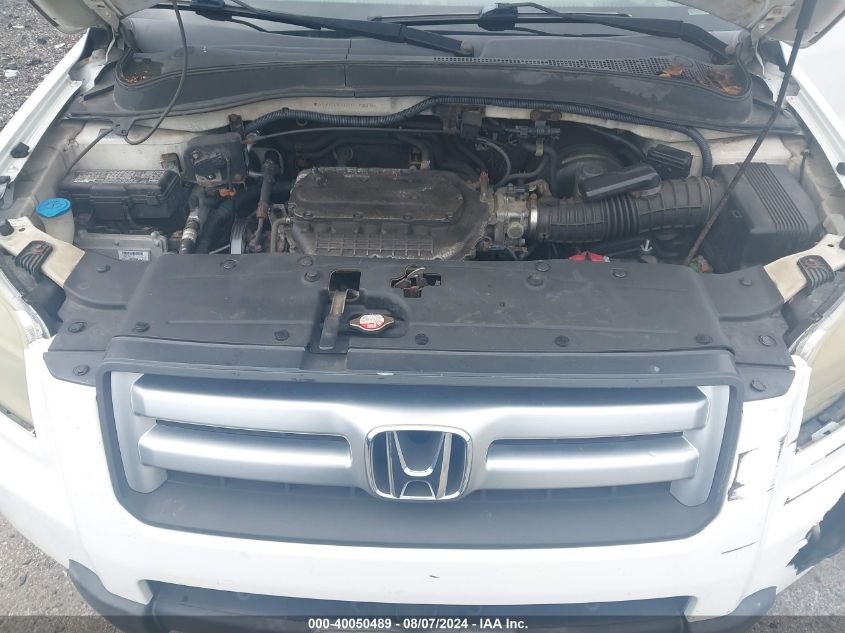 2006 Honda Pilot Ex VIN: 2HKYF18756H563131 Lot: 40050489