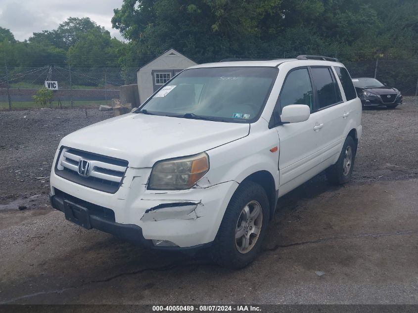 2006 Honda Pilot Ex VIN: 2HKYF18756H563131 Lot: 40050489