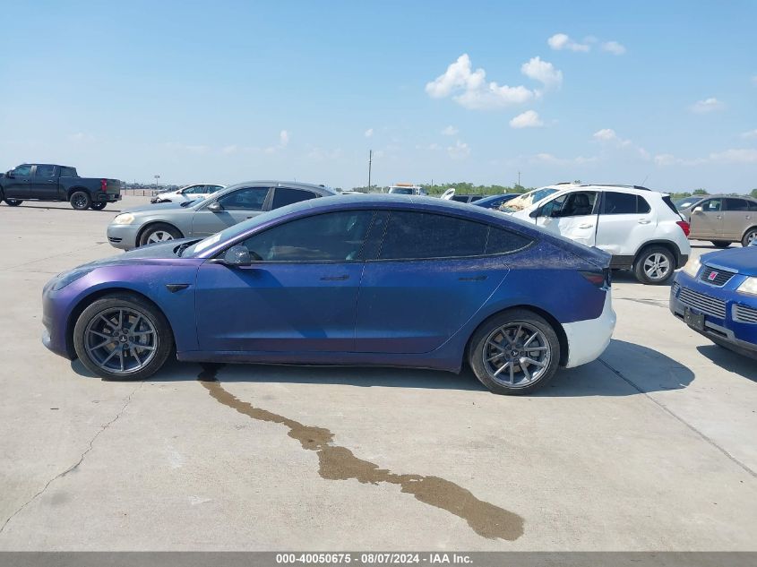 2022 Tesla Model 3 Long Range Dual Motor All-Wheel Drive VIN: 5YJ3E1EB7NF334386 Lot: 40050675