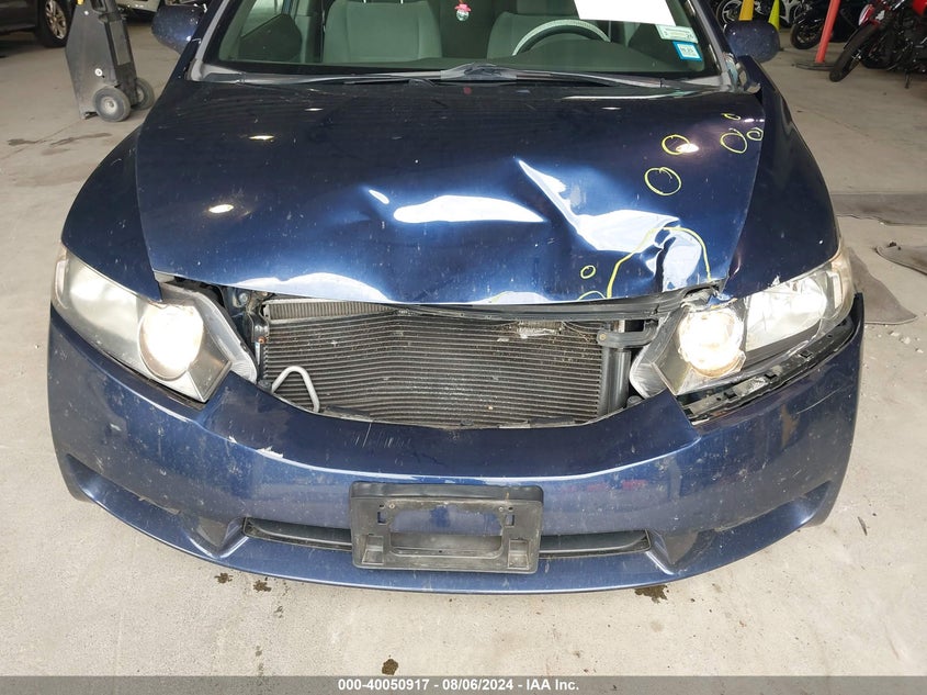 2009 Honda Civic Lx VIN: 2HGFA165X9H501116 Lot: 40050917