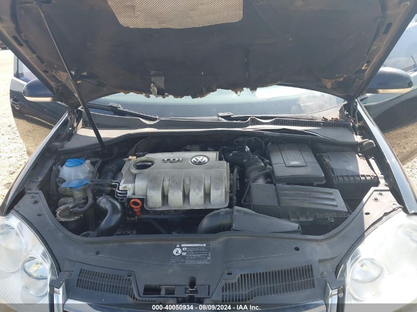 2006 Volkswagen Jetta Tdi VIN: 3VWRT71K36M834810 Lot: 40050934