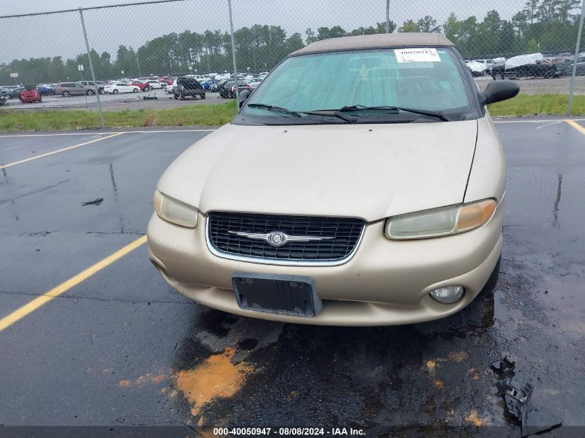 1999 Chrysler Sebring Jxi VIN: 3C3EL55H0XT589772 Lot: 40050947