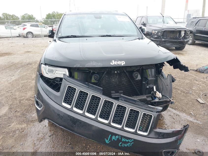 2014 Jeep Grand Cherokee Overland VIN: 1C4RJFCG5EC521625 Lot: 40051006