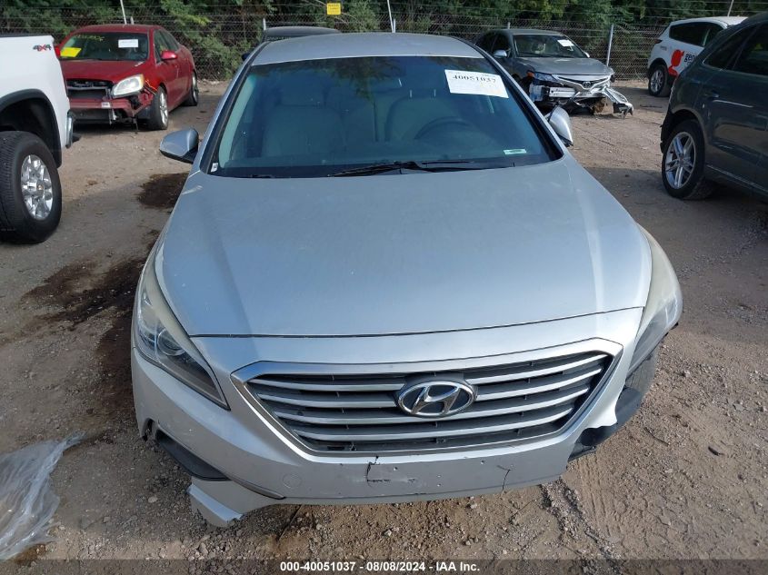 2016 Hyundai Sonata Se VIN: 5NPE24AF7GH265215 Lot: 40051037