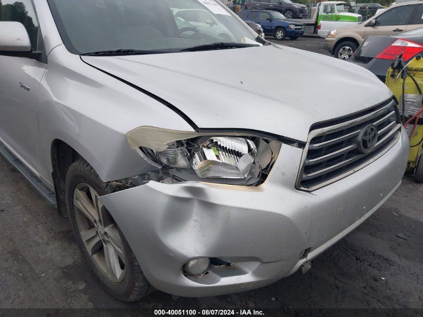 2008 Toyota Highlander Sport VIN: JTEES43A882009942 Lot: 40051100