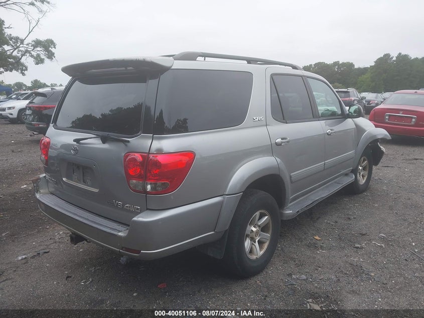 2006 Toyota Sequoia Sr5 V8 VIN: 5TDBT44A16S275361 Lot: 40051106