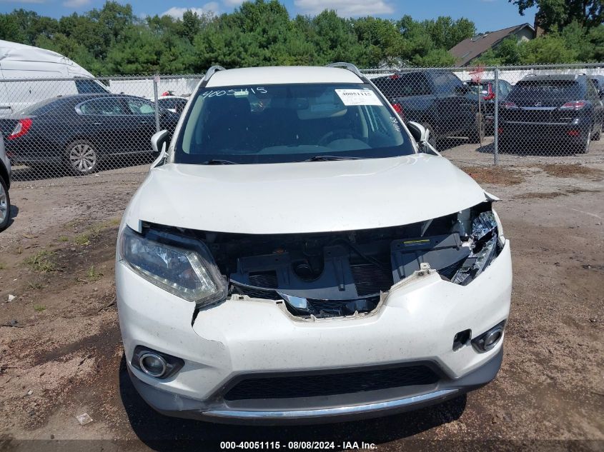 2016 Nissan Rogue Sv VIN: 5N1AT2MM0GC876253 Lot: 40051115