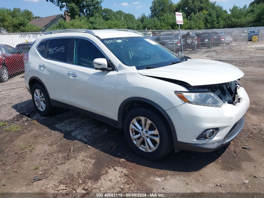 2016 Nissan Rogue Sv VIN: 5N1AT2MM0GC876253 Lot: 40051115