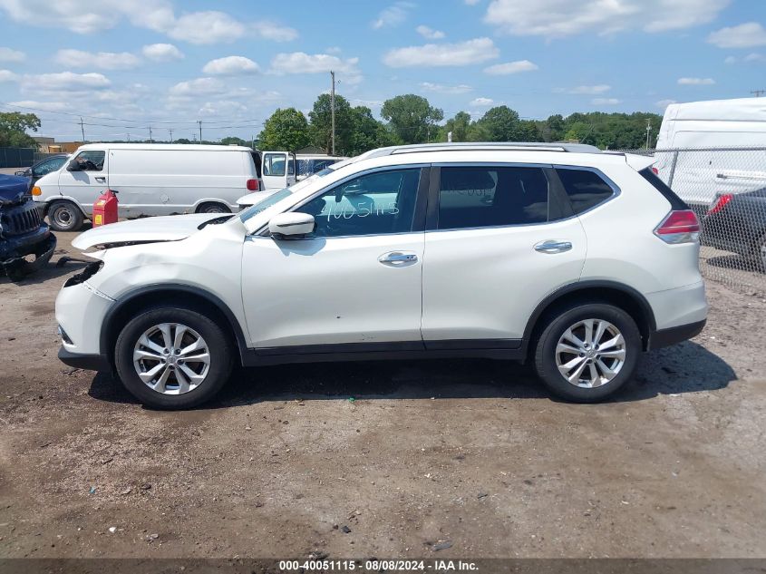 2016 Nissan Rogue Sv VIN: 5N1AT2MM0GC876253 Lot: 40051115