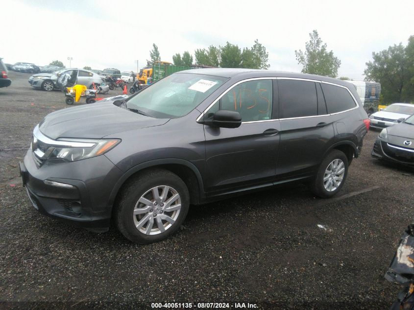 2020 Honda Pilot Awd Lx VIN: 5FNYF6H13LB005569 Lot: 40051135