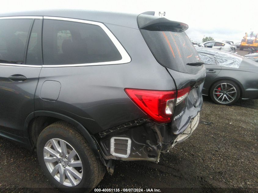 2020 Honda Pilot Awd Lx VIN: 5FNYF6H13LB005569 Lot: 40051135