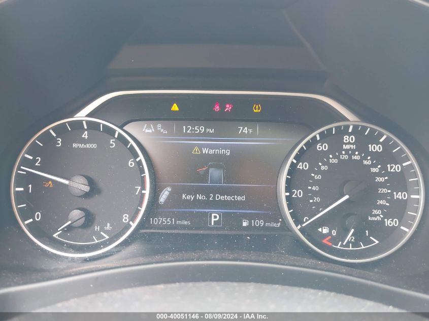 2019 Nissan Murano Platinum VIN: 5N1AZ2MS8KN110068 Lot: 40051146