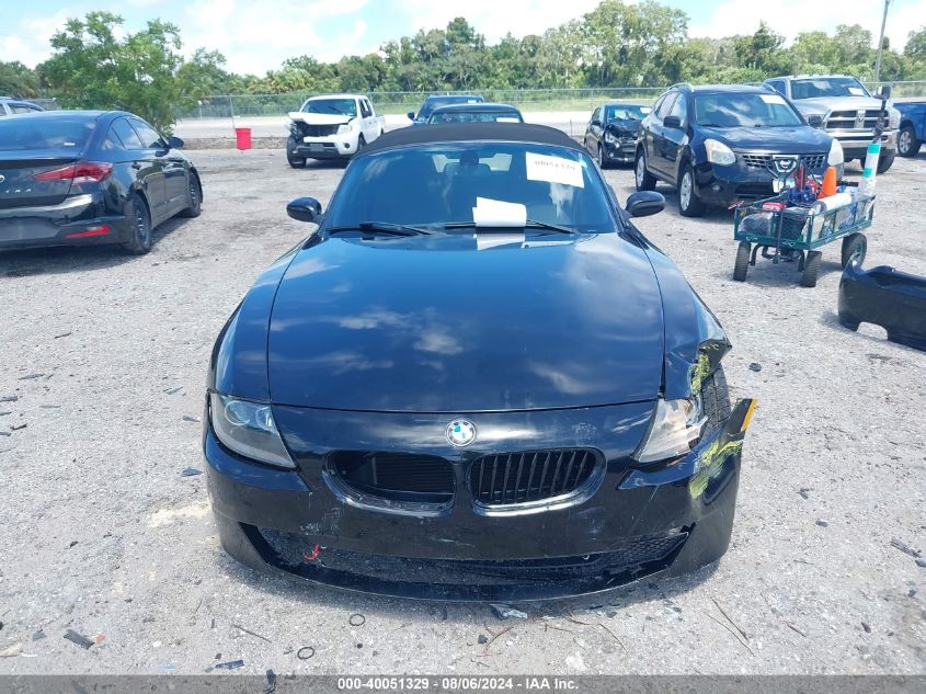 2008 BMW Z4 3.0I VIN: 4USBU33558LW60996 Lot: 40051329