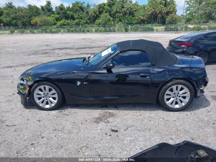 2008 BMW Z4 3.0I VIN: 4USBU33558LW60996 Lot: 40051329