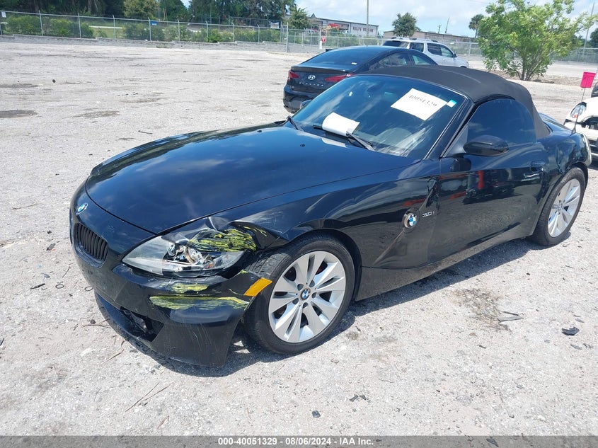 2008 BMW Z4 3.0I VIN: 4USBU33558LW60996 Lot: 40051329