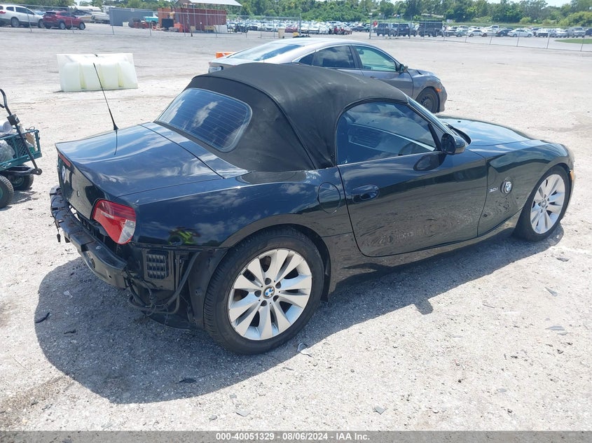 2008 BMW Z4 3.0I VIN: 4USBU33558LW60996 Lot: 40051329
