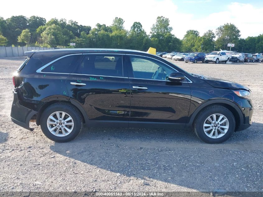 2019 Kia Sorento 2.4L L VIN: 5XYPG4A3XKG596094 Lot: 40051343