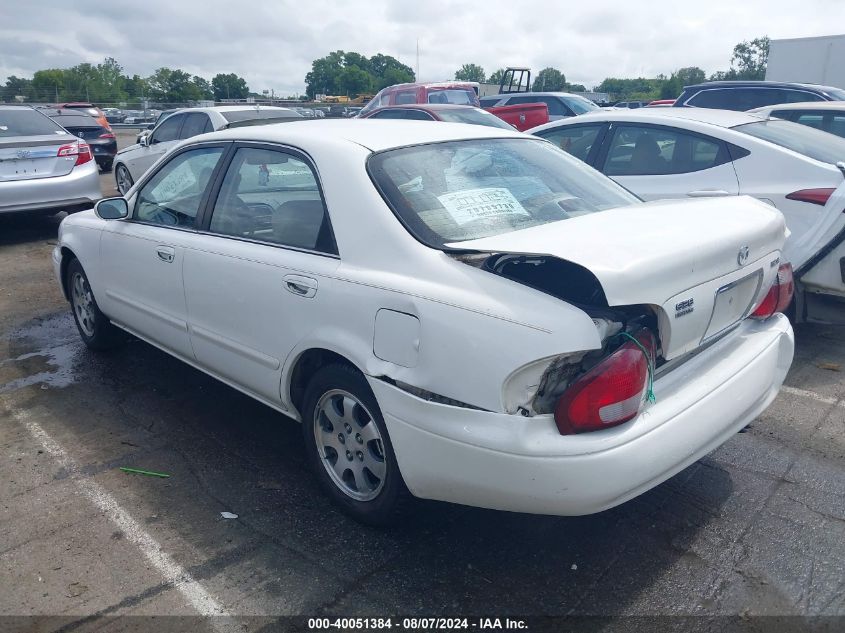 1999 Mazda 626 Es V6/Lx (V6) VIN: 1YVGF22D1X5847433 Lot: 40051384