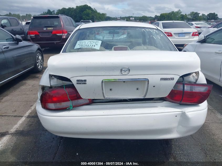 1999 Mazda 626 Es V6/Lx (V6) VIN: 1YVGF22D1X5847433 Lot: 40051384