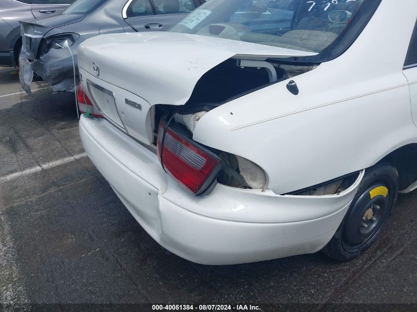 1999 Mazda 626 Es V6/Lx (V6) VIN: 1YVGF22D1X5847433 Lot: 40051384